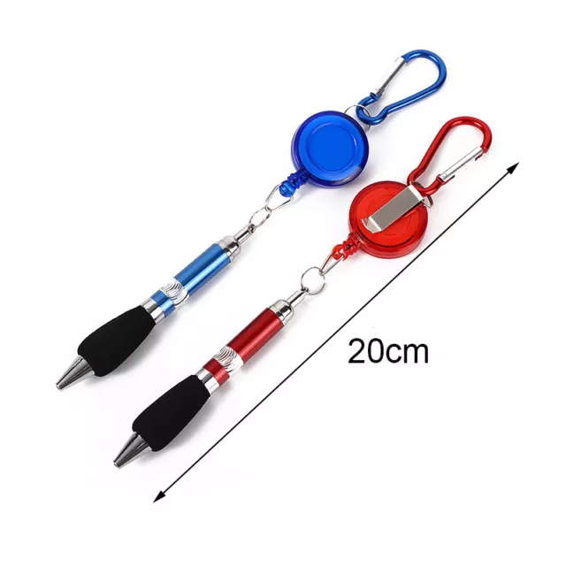 Buckle Ring Lanyard Stationery Retractable Key Chain Ballpoint Pen