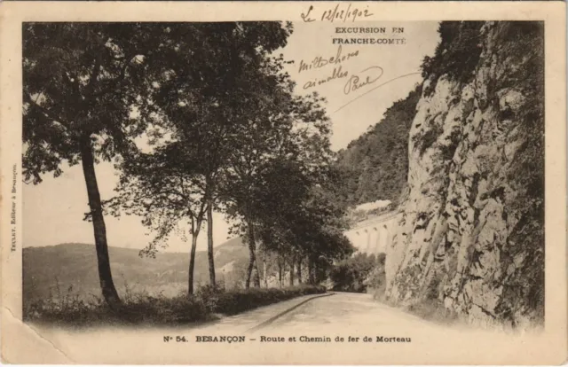 CPA Besancon Route et Chemin de fer de Morteau FRANCE (1099031)