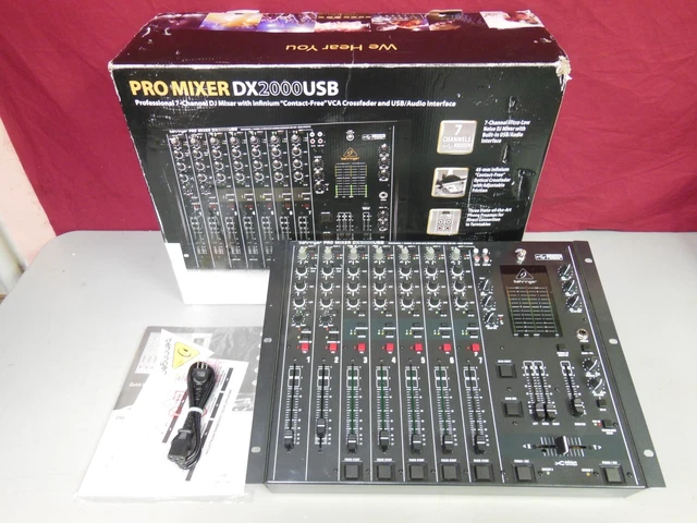 ベリンガー DJミキサー USBオーディオインターフェース 7ch PRO MIXER DX2000USB