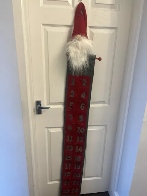 Felt Santa Advent Calendar Fill Yourself Count Down To Christmas