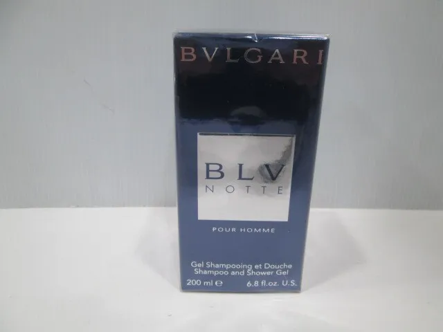 BULGARI BLV NOTTE pour Homme - Shampoo & Shower Gel / Bagnoschiuma 200ml