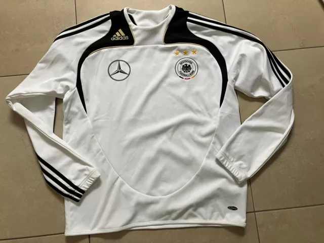Adidas DFB Germany Deutschland Shirt Seatshirt Mercedes Benz Gr. 7 (L) Sammler