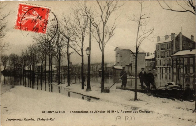 CPA CHOISY-le-ROI Inondations de la Janvier 1910-L'Avenue des Chalets (659635)