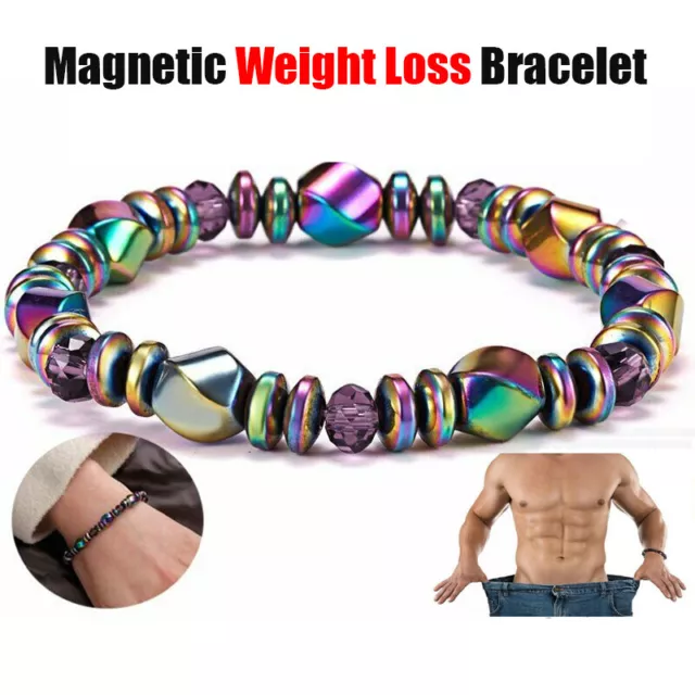 Magnetic Healing Therapy Arthritis Hematite Bracelet Weight Loss Pain Relief