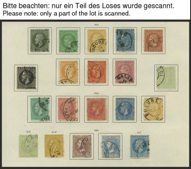 Slg., LOTS *, o, 1862-1918, interessante alte Teilsammlung, Mi.Nr. 36-250 ziemli