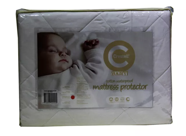 Crestell- Cotton Filled Waterproof Boori| Standard| Cradle| Bassinet Protector