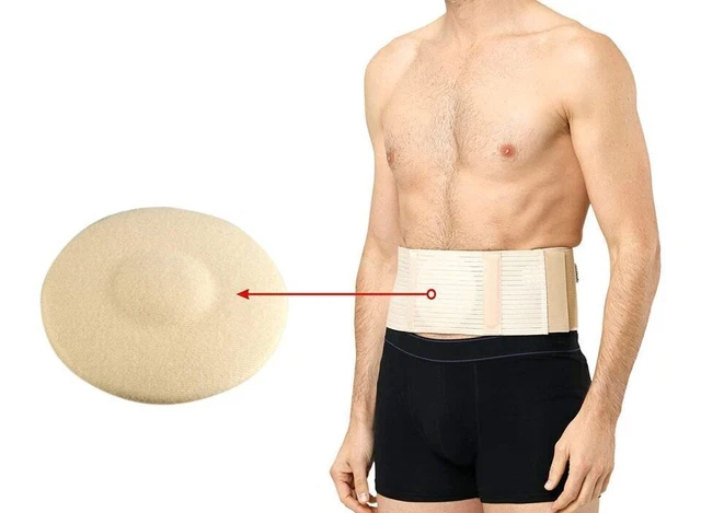 Fascia Elastica Per Ernia Ombelicale Neonati - Supporto Addominale Con 3 Cuscinetti, Regolabile, Rosa - 3