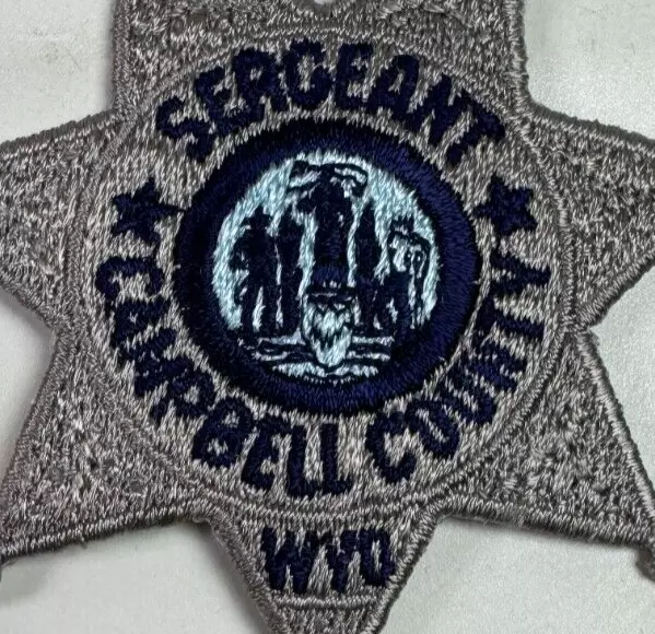Sergeant Campbell County Sheriff Wyoming WY 3.25" Patch