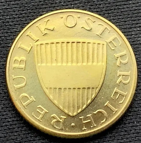 1972 Austria 50 Groschen Coin PROOF  ( Mintage 80K )  Rare World Coin     #N73 2