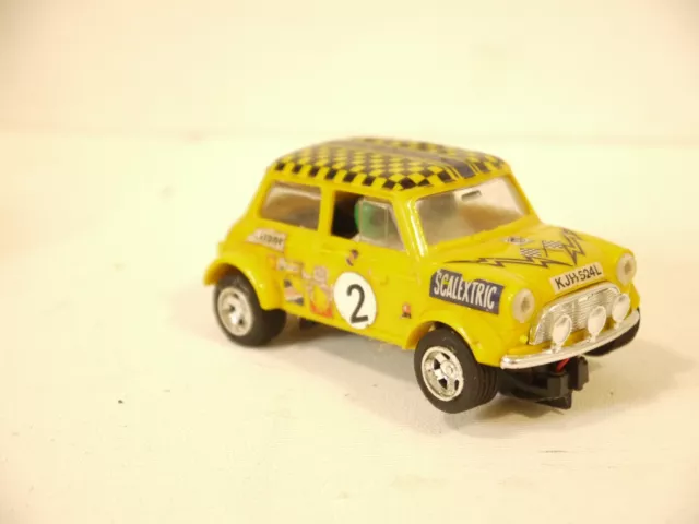 Vintage Scalextric Rally Mini Cooper C7 car  working