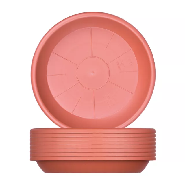 9x Blumentopf Untersetzer 19cm rund Kunststoff Terrakotta für Pflanzkübel Töpfe