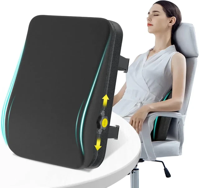 Lumbar Support Pillow Back Memory Foam Car Office Cushion Chair for Seat Pain