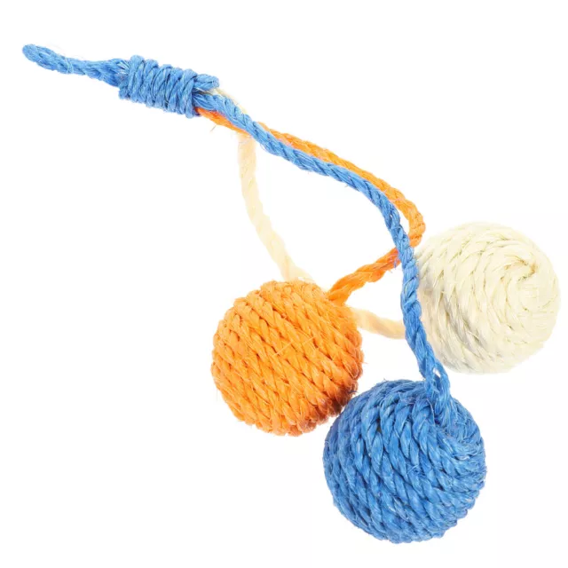 Cat Sisal Ball Scratching Toy Interactive Rolling Ball
