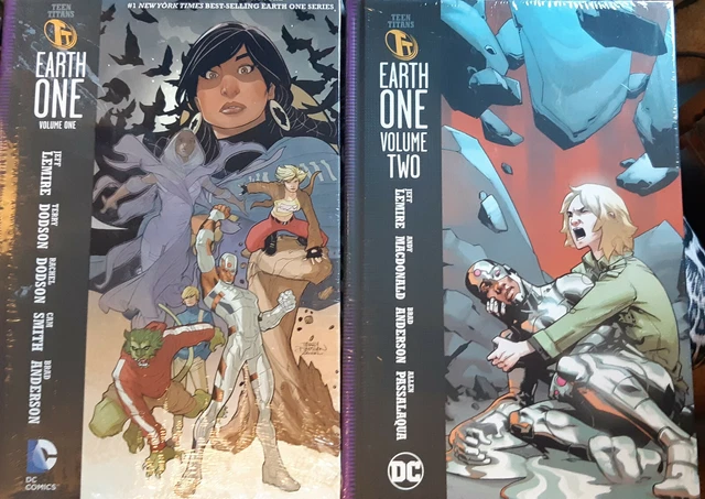 DC Earth One Teen Titams  Hardcovers Vol 1 and 2 New still sealed DC Comics TPB