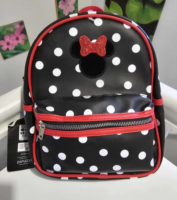 Disney Minnie Mouse Polka Dot Girls Bag Backpack
