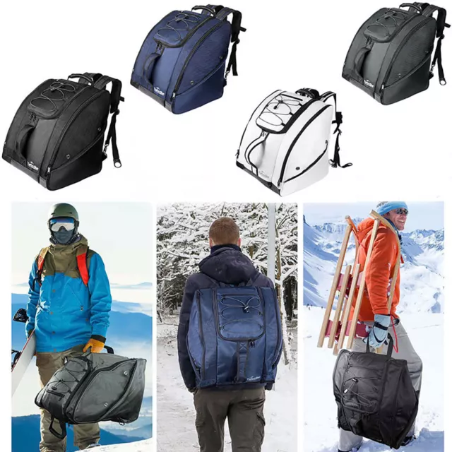 Ski Boot Bag Travel Luggage Snowboard Helmet Storage 50L Backpack Portable Bag