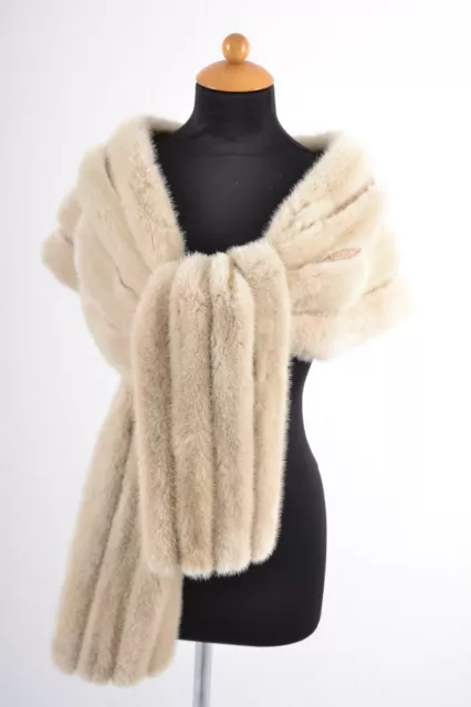 A4851 Nerzstola Echt Pelz Stola Nerz Cape Bolero - Real Mink Fur Stole Cape 3