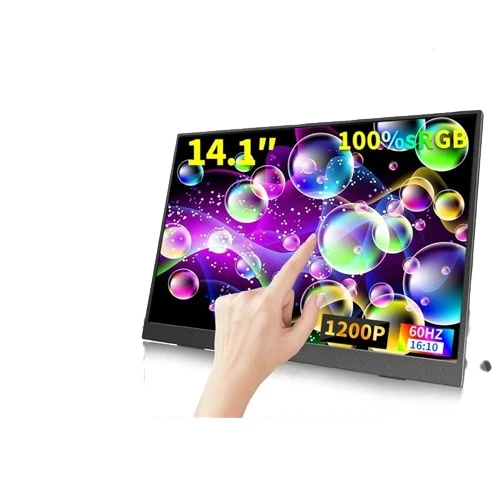 Moniteur Blanc De 17 Pouces Écran Cctv Caméra Surveillance Moniteur Lcd Support Hdmi Av Bnc Vga