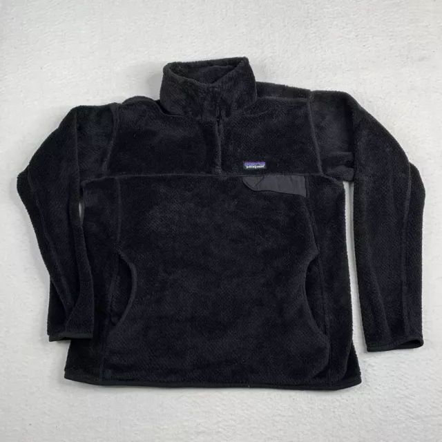 Patagonia Black Snap-T Fleece Pullover Women’s Size Large