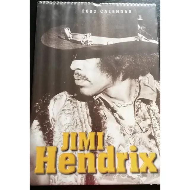 Calendrier vintage Jimi Hendrix 2002 - ref cal_hend02