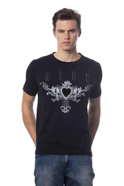 Richmond T Shirt Uomo Nero Manica Corta Taglia L Xl Large Extra Large