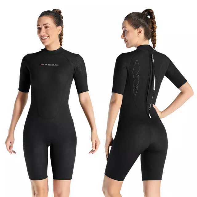 Traje de neopreno de manga corta Neopreno 3mm para buceo snorkel surf natación