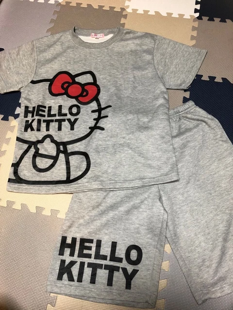 Hello Kitty pajamas M size Sanrio top and bottom two-piece set jp