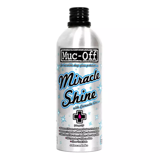 MUC-OFF Polonais (cire de carnauba) MIRACLE SHINE MOTORCYCLE POLISH BOTE 500ML