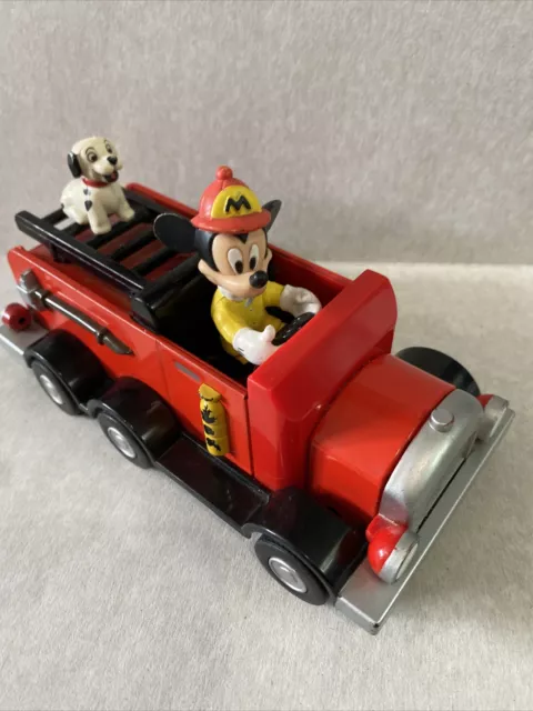 Mickeys Fire Dept Engine 71 Disney Fireman Mickey Mouse Truck Toy Disney Vintage 3