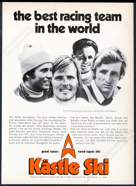 1972 Kastle Sci Hans Bjorge Lasse Hamre Heli Schaller Harald Stuefer Foto Ad