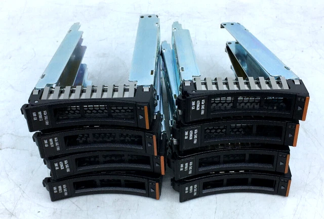Lot of 8 44T2216 IBM 2.5" HDD Caddy Tray X3550 X3650 X3500 X3400 M2 M3 M4 HS22