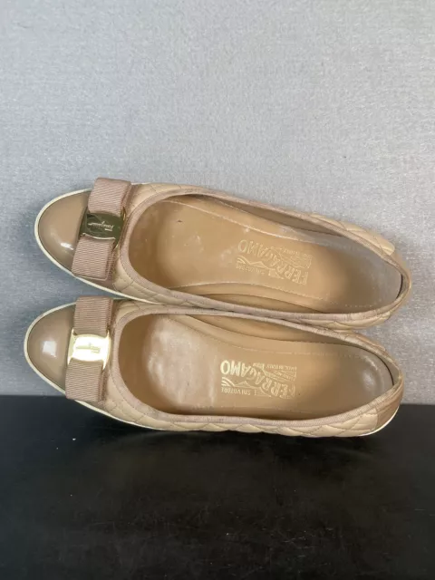 Salvatore ferragamo online rufina quilted flats