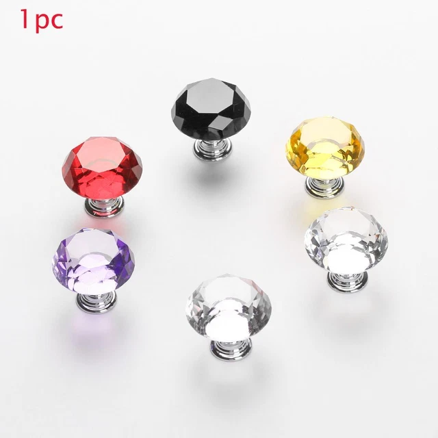 Möbel Tür Knoten Garderobe Pulls Kristallglas Knollen Diamond Pull Handle