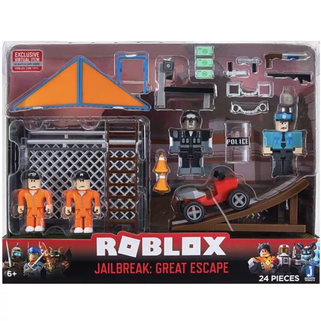 Roblox Deluxe Mystery Pack JAILBREAK: THE GOLDEN COLLECTOR Series 3 W/ Code  2022