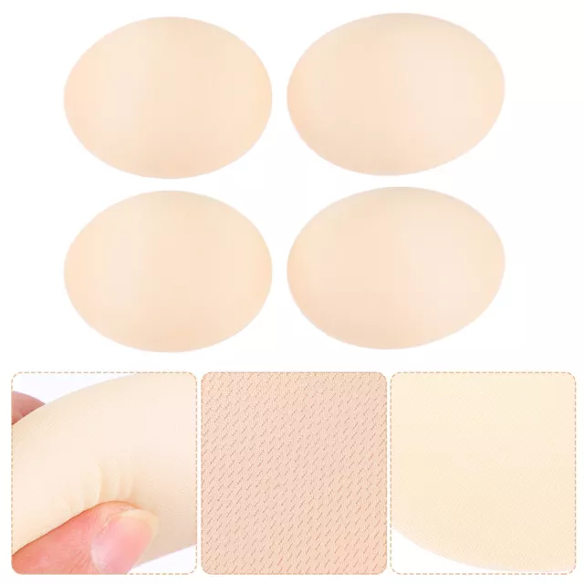 2 Pairs Sport Bras Breast Pad Inserts Swimsuit Pads Oval