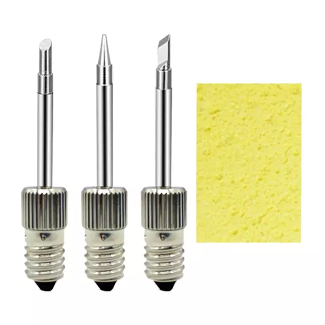 3x Brass Soldering Iron Head Replacement for E10 Interface