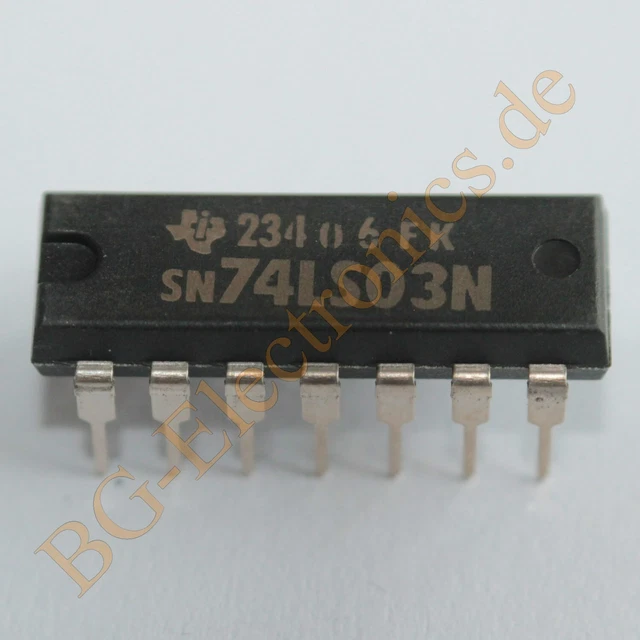 Circuit Intégré Texas Instruments SNJ54ALS38BJ - Porte NAND Quadruple 2 Entrées, 14 Broches, Format CDIP