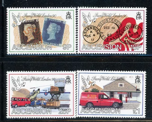 ASCENSION 487-90 SG521-24 MNH 1990 150th Anniversary Penny Black set of 4 CV$6