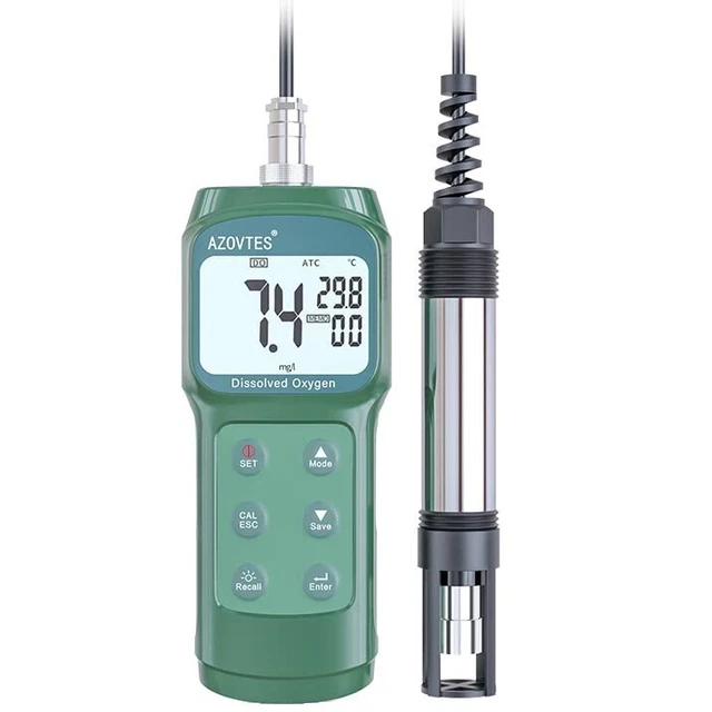 Portable Dissolved Oxygen Detector Fluorescence Dissolved Oxygen Meter 0~15mg/L
