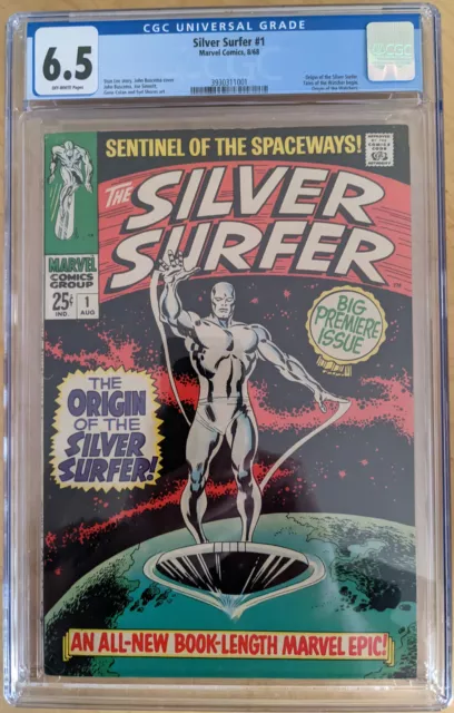 Silver Surfer #1 CGC 6.5!  Origin Issue 1968!  Key Issue!!