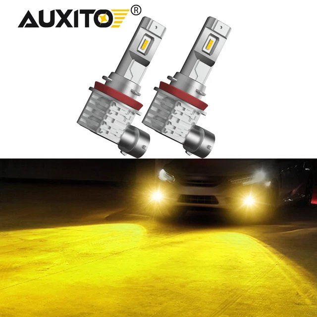 2pcs 108W H11 H8 H9 3000K Yellow LED Fog Lights Driving Bulbs DRL M4-Mini Lamp