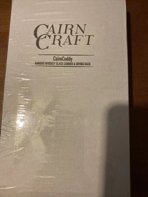 Portavasos de whisky de bambú CairnCaddy - portador y estante de secado para whisky T...