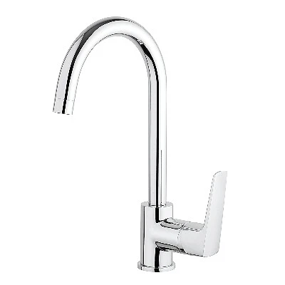 Miscelatore Monocomando Lavello Canna Alta Spartaco - Cromo