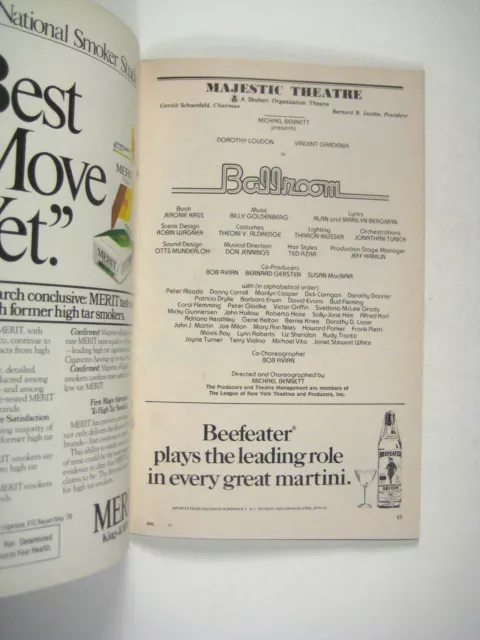 Ballroom Playbill December 1978 Majestic Theatre Dorothy Louden Gardenia Musty 2