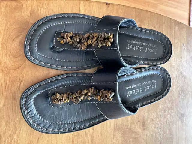 Josef Seibel Sandals Size 39 8-8.5 Women’s Comfort Shoes Brown