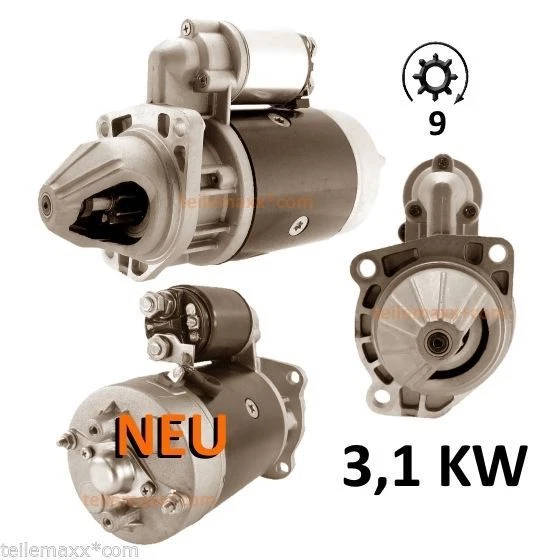 DÉMARREUR LEISTUNGSVERSTÄRKT POUR Khd Deutz 1178686 0001362305
