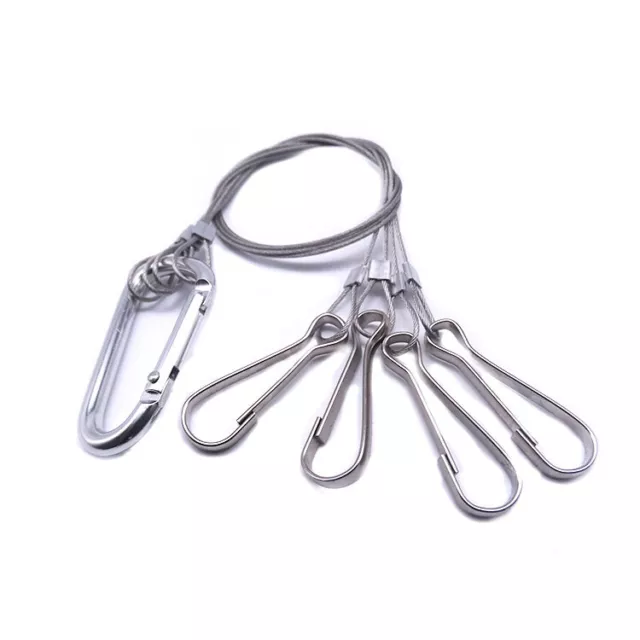 Stainless Steel Hanging Kits Wire Rope Hook Hanger for Plant Grow Lighting Accs