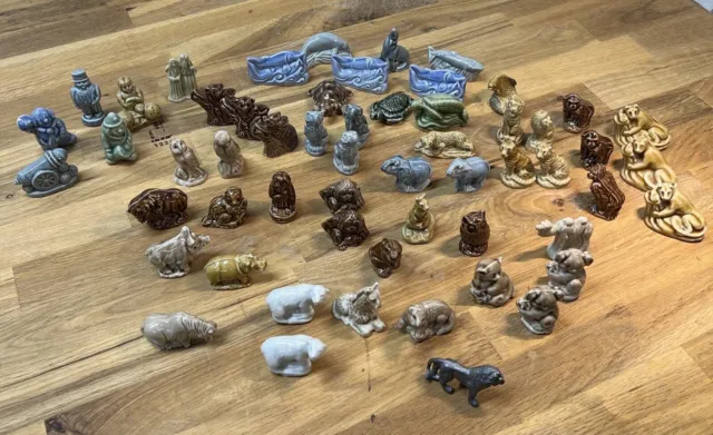 Rare - Wade England Animal Figurines Mixed Lot of 55 Plus One Lead Lion