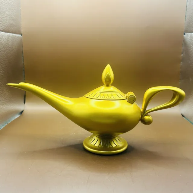 RARE Disney Parks Prop Replica Gold Magic Genie Lamp Aladdin 30th Anniversary