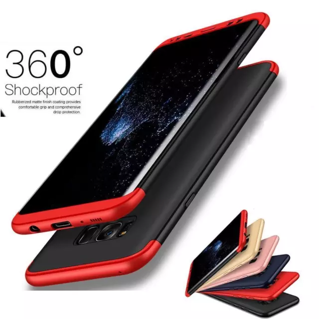 Shockproof 360° Hard Case Protective Cover For Samsung Galaxy S7 Edge S8 S9 Plus